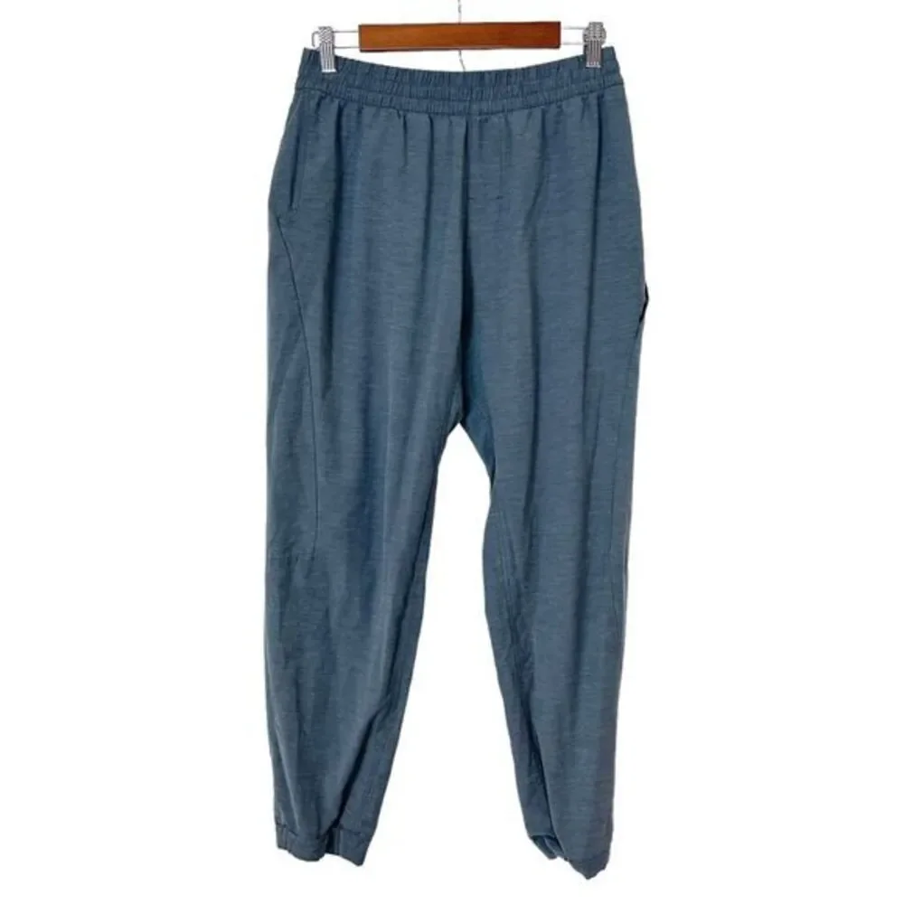Prana Joggers Pants Large Men’s West Edge Stretch Blue Gray Organic Cotton Blend